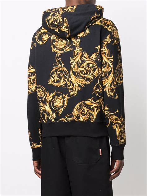 versace jeans couture regalia baroque-print sweatshirt|Women's Sweatshirts & T.